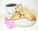 8 pieces White Chocolate frosted CRANBERRY NUT Biscotti