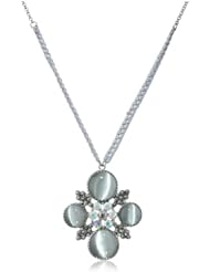 Jessica Simpson Icy Mountainside Pendant Necklace, 34"