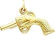 14K Gold Revolver Charm