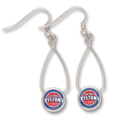 DETROIT PISTONS OFFICIAL LOGO EARRINGS
