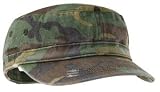 Upscale 100% Cotton Twill Distressed Military Hat Cap - Military Camo