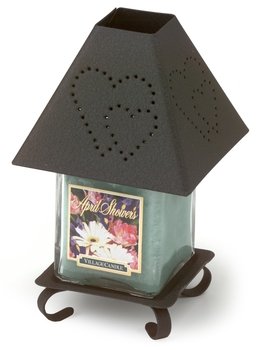 Best Cheap Candlesticks Black PUNCHED METAL, Candle Holder 4 in. square x 7 in. H