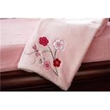 Cherry Blossom Boa Blanket
