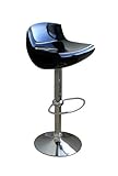 Wholesale Interiors Br197black A197 - Black Adjustable Barstool