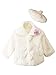 Spring Notion Little Girls Faux Fur Coat with Hat