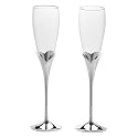 Lenox Wedding Promises Silverplated Heart Flutes, Set of 2