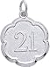 Jewelry : 21: Number Charm by Rembrandt Charms