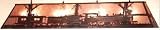 LAMPS BEAUTIFUL Rustic Lodge Train Billiards Pool Table Light by Meyda Tiffany--Excellent customer service--see our feedback.
