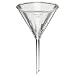 Corning Pyrex Borosilicate Glass Fluted Funnel, with Short Stem