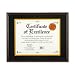 DAX Hardwood Document/Certificate Frame with Mat, 11 x 14 Inches, Mahogany (1511TM)