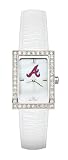 Atlanta Braves Ladies Allure Watch White Leather Strap