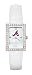Atlanta Braves Ladies Allure Watch White Leather Strap