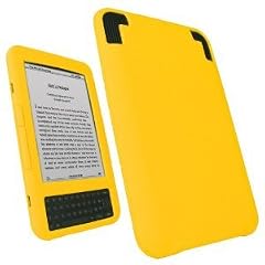 MYCARRYINGCASE Kindle 3 Silicon Case mit Soft Tasche und Screen Protector (Passt 6 Display der neuesten Generation Kindle 3) - Yellow