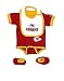 Kansas City Chiefs Creeper with Bib and Booties, Size= 24 Months