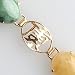14K Yellow Gold Multiple Colored Jade 7 1/4 Bracelet - OldCities Estate Jewelry
