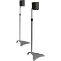 Atlantic Satellite SPSCUR47 2 Speaker Stands (Titanium)