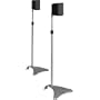 Atlantic Satellite SPSCUR47 2 Speaker Stands (Titanium)