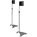 Atlantic Satellite SPSCUR47 2 Speaker Stands (Titanium)