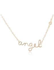 Shy by Sydney Evan Diamond Bezel Angel Necklace