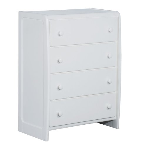 Simmons Furniture 4 Drawer Chest, White.