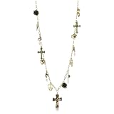 Betsey Johnson Lovely Leopard Long Cross Neckl