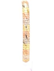 14K Tri-Color Gold Soft Bangle