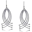 Drop Earrings Dangling in Solid Sterling Silver w/ Fishhook Backs