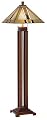 Oak Finish Mission Floor Lamp