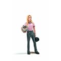 Schleich 13454 - Pferdepflegerin, f�tternd