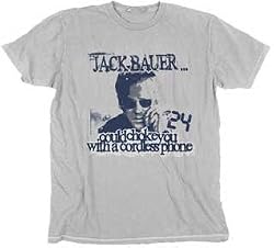 24 Twenty-Four Cordless Phone Silver T-shirt Tee