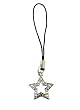 Cell Phone Charm - C9 - Strap Style - Crystal Star ~ Clear AB