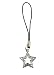 Jewelry : Cell Phone Charm Strap ~ Clear AB Crystal Star