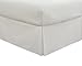 Fresh Ideas Bedding Tailored Bedskirt, Classic 14” Drop Length, Pleated Styling, Full, White