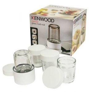 A938 multimill : 4 bols mini-cuves en verre avec couvercle + 1 embase démontable pour robot Kenwood A938 multimill : 4 bols mini-cuves en verre avec couvercle + 1 embase démontable pour robot Kenwood