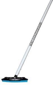 White Vapor Fiberglass Curling Broom w/ Black Pad