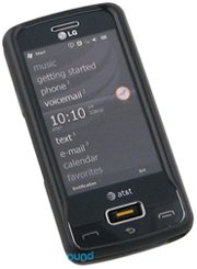 LG Expo GW820 Black Rubber Feel Hard Case Cover w/Belt Clip