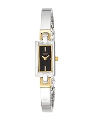 Citizen Quartz Rectangle Black Dial Womens Watch - EZ6194-57E