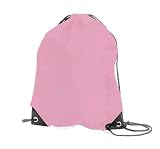 Shugon drawstring back pack, gym sack Pink
