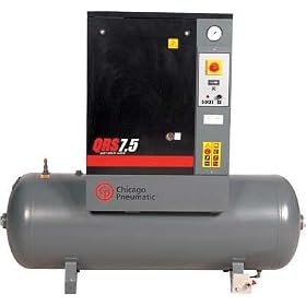 Chicago Pneumatic QRS7.5HP-1 CP High Performance QRS 7.5 HP Rotary Screw Compressor - (1 Phase) by Chicago Pneumatics