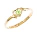 10ct Gold Childrens Peridot Heart Ring size 3.5