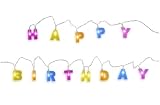Happy Birthday LED Battery Operated String Light