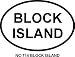 BLOCK ISLAND Oval Bumper Sticker