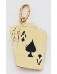 Black Jack Hand of Cards Charm -A4952