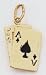 Black Jack Hand of Cards Charm -A4952