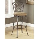 Hillsdale furniture - Hillsdale Hanover Swivel Counter Stool - Brown Powder ....