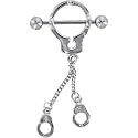 DANGLING HANDCUFFS Nipple Shield Body Jewelry