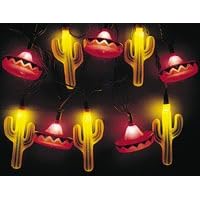 Cactus and Sombrero Fun Party String Lights (SJ) by Custom Phones - Fun Home Products