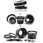 Lensbaby Composer for Canon EF Mount SLR's - with Lensbaby Optic Box Set Bundle for Composer, Muse, & Control Freak - Lensbaby Accessary Kit Bundle with 0.6X Wide Angle / 1.6X Telephoto Macro Kit, & Creative Aperture Kit