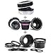 Lensbaby Composer for Canon EF Mount SLR's - with Lensbaby Optic Box Set Bundle for Composer, Muse, & Control Freak - Lensbaby Accessary Kit Bundle with 0.6X Wide Angle / 1.6X Telephoto Macro Kit, & Creative Aperture Kit