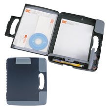OIC(R) Portable Clipboard Storage Case, 11 3 4in. x 14 1 2in. x 1 1 2in., Gray by Officemate
